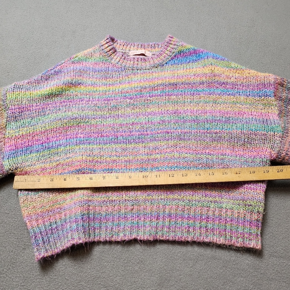 URBAN OUTFITTERS Agatha balloon sleeve rainbow sweater - Picture 15 of 15